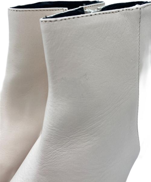 REMME（レメ）REMME (レメ) スクエアトゥブーツ ベージュ サイズ:38の古着・服飾アイテム