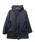 GAULTIER HOMME objetゴルチエオムオブジェ）の古着「フーデッドショートコート」｜ブラック