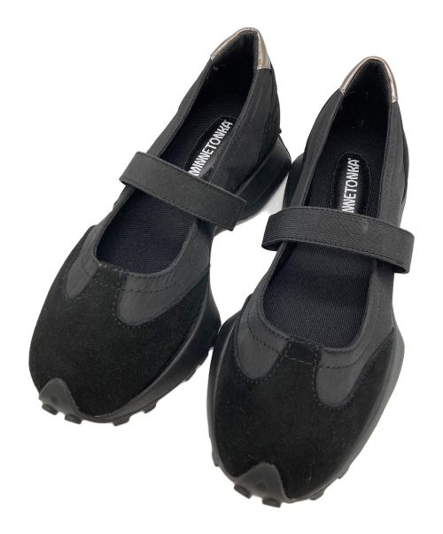 MINNETONKA（ミネトンカ）MINNETONKA (ミネトンカ) メリージェーンスニーカ　25M06ー ブラック サイズ:8の古着・服飾アイテム