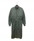 LOEFFロエフ）の古着「コットンギャバMA-1ドレス 8826-243-0003」｜グリーン