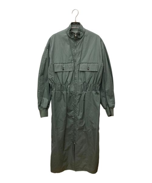 LOEFF（ロエフ）LOEFF (ロエフ) コットンギャバMA-1ドレス 8826-243-0003 グリーン サイズ:1の古着・服飾アイテム