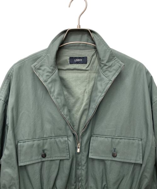LOEFF（ロエフ）LOEFF (ロエフ) コットンギャバMA-1ドレス 8826-243-0003 グリーン サイズ:1の古着・服飾アイテム