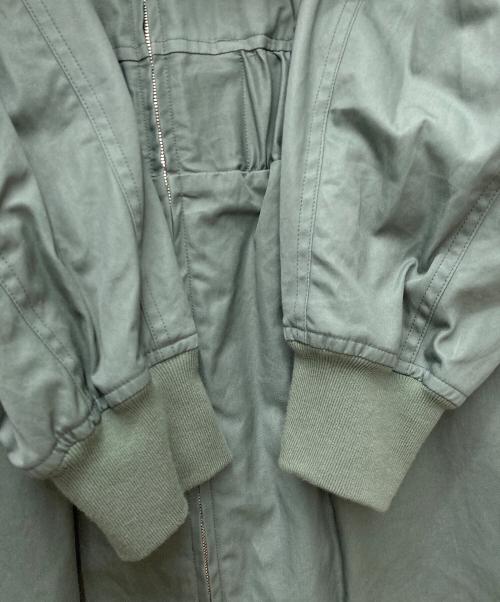 LOEFF（ロエフ）LOEFF (ロエフ) コットンギャバMA-1ドレス 8826-243-0003 グリーン サイズ:1の古着・服飾アイテム