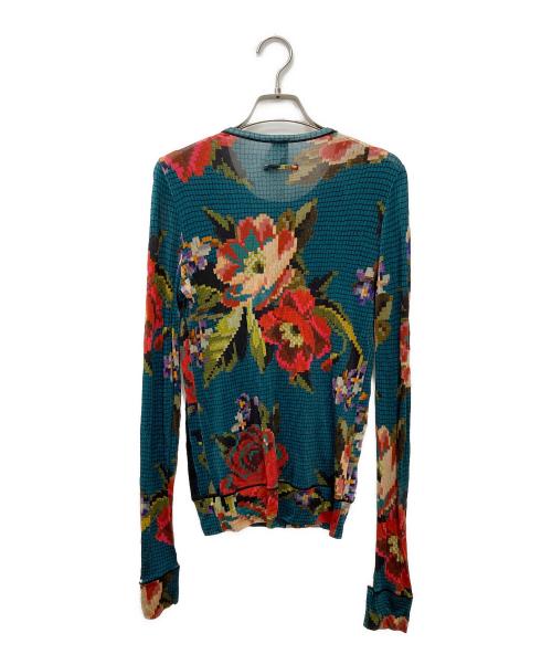 Jean Paul GAULTIER SOLEIL（ジャンポールゴルチェ ソレイユ）Jean Paul GAULTIER SOLEIL (ジャンポールゴルチェ ソレイユ) パワーネット総柄カットソー マルチカラー サイズ:XSの古着・服飾アイテム