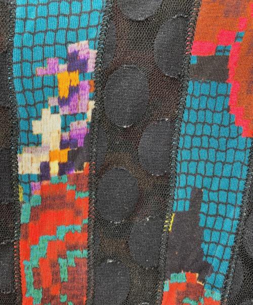 Jean Paul GAULTIER SOLEIL（ジャンポールゴルチェ ソレイユ）Jean Paul GAULTIER SOLEIL (ジャンポールゴルチェ ソレイユ) パワーネット総柄カットソー マルチカラー サイズ:XSの古着・服飾アイテム