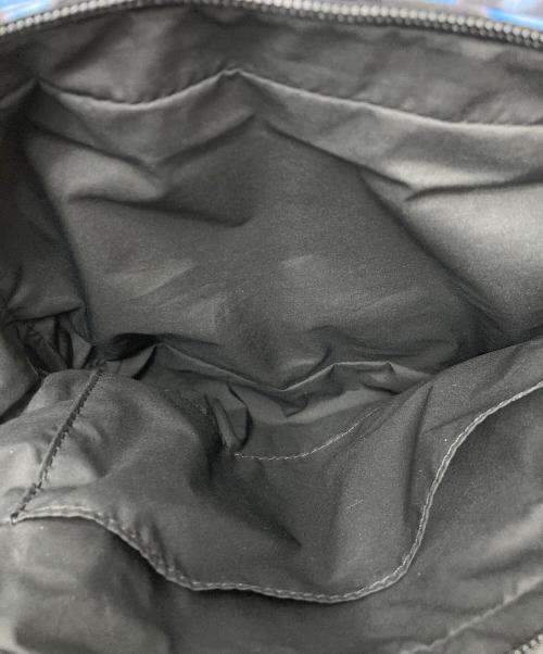 GANNI（ガニー）GANNI (ガニー) フラワープリントショルダーバッグ ブルー×ブラックの古着・服飾アイテム