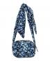 GANNI (ガニー) フラワープリントショルダーバッグ ブルー×ブラック：7000円