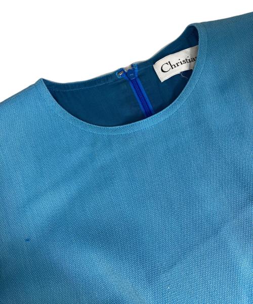 Christian Dior（クリスチャン ディオール）Christian Dior (クリスチャン ディオール) ミニワンピース スカイブルー サイズ:9の古着・服飾アイテム