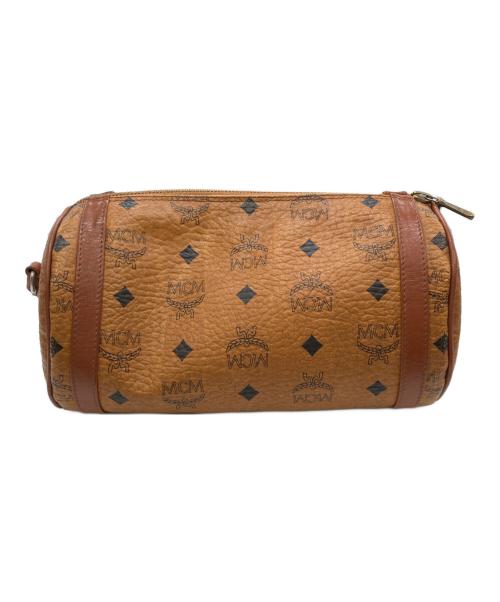 MCM（エムシーエム）MCM (エムシーエム) 筒形ショルダーバッグ オレンジの古着・服飾アイテム