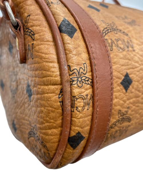 MCM（エムシーエム）MCM (エムシーエム) 筒形ショルダーバッグ オレンジの古着・服飾アイテム