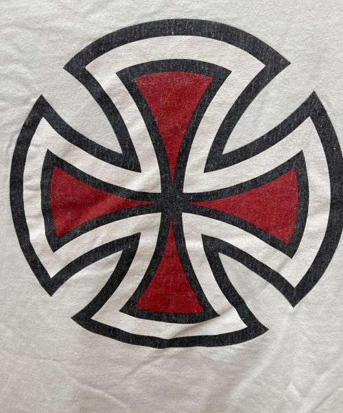 INDEPENDENT（インディペンデント）INDEPENDENT (インディペンデント) ALSTYLE APPAREL & ACTIVEWEAR (アレスタイルアパレル＆アクティブウェア) プリントTシャツ ホワイト サイズ:Lの古着・服飾アイテム