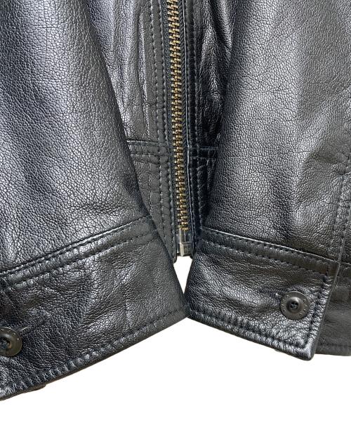NUDIE JEANS（ヌーディー・ジーンズ）NUDIE JEANS (ヌーディー・ジーンズ) HEATH LEATHER JACKET ブラック サイズ:Sの古着・服飾アイテム