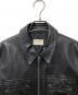 NUDIE JEANS (ヌーディー・ジーンズ) HEATH LEATHER JACKET ブラック サイズ:S：6000円