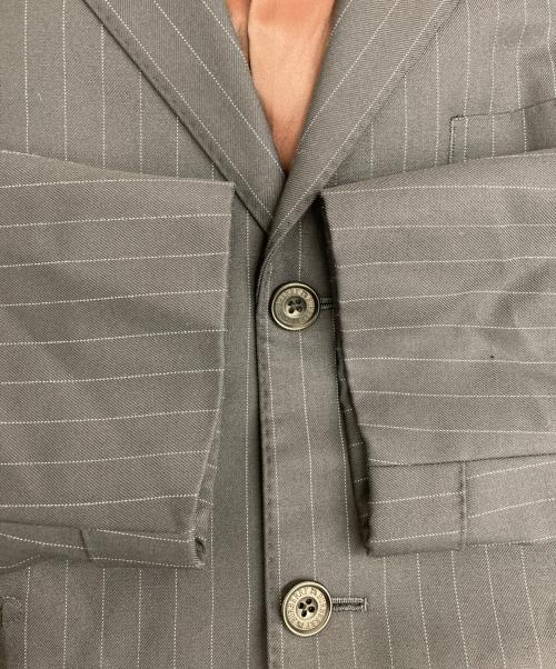 BURBERRY BLACK LABEL（バーバリーブラックレーベル）BURBERRY BLACK LABEL (バーバリーブラックレーベル) 3Bストライプセットアップスーツ ネイビー サイズ:42の古着・服飾アイテム