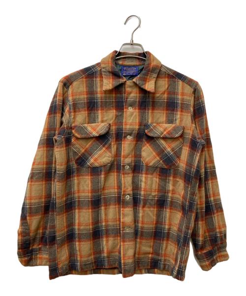 PENDLETON（ペンドルトン）PENDLETON (ペンドルトン) ネルシャツ グレー×ベージュ サイズ:Mの古着・服飾アイテム
