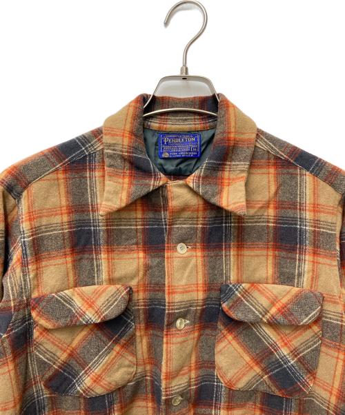 PENDLETON（ペンドルトン）PENDLETON (ペンドルトン) ネルシャツ グレー×ベージュ サイズ:Mの古着・服飾アイテム