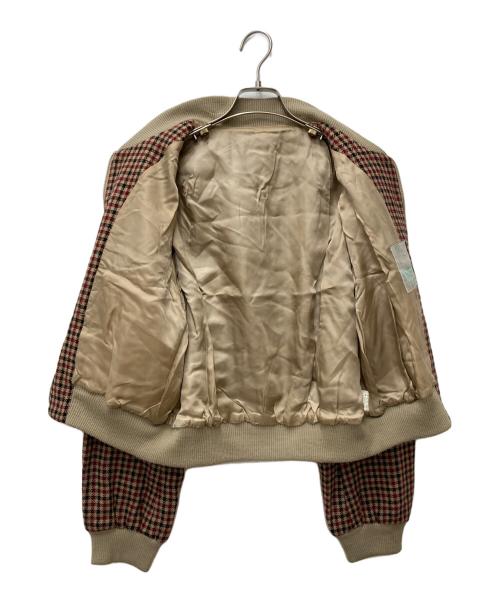 Hysteric Glamour（ヒステリックグラマー）Hysteric Glamour (ヒステリックグラマー) ブルゾン　2AB-1395 レッド×ベージュ サイズ:FREEの古着・服飾アイテム