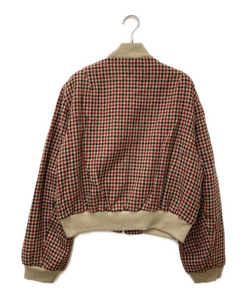 Hysteric Glamour（ヒステリックグラマー）Hysteric Glamour (ヒステリックグラマー) ブルゾン　2AB-1395 レッド×ベージュ サイズ:FREEの古着・服飾アイテム