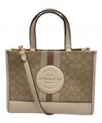 COACHコーチ）の古着「デンプシー キャリーオール 2wayバッグ　CQ877」｜ベージュ