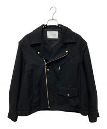 CULLNI（クルニ）の古着「Tweed Removable Sleeves Riders Jacket　25-SS-017B」｜ブラック