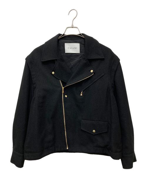 CULLNI（クルニ）CULLNI (クルニ) Tweed Removable Sleeves Riders Jacket　25-SS-017B ブラック サイズ:1の古着・服飾アイテム