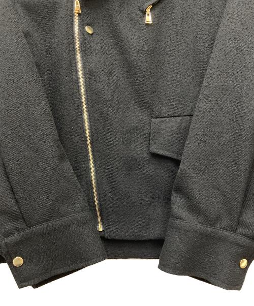 CULLNI（クルニ）CULLNI (クルニ) Tweed Removable Sleeves Riders Jacket　25-SS-017B ブラック サイズ:1の古着・服飾アイテム