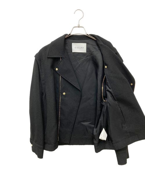 CULLNI（クルニ）CULLNI (クルニ) Tweed Removable Sleeves Riders Jacket　25-SS-017B ブラック サイズ:1の古着・服飾アイテム
