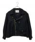 CULLNI（クルニ）の古着「Tweed Removable Sleeves Riders Jacket　25-SS-017B」｜ブラック