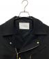 CULLNI (クルニ) Tweed Removable Sleeves Riders Jacket　25-SS-017B ブラック サイズ:1：17000円