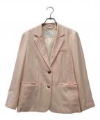 NOLLEY'S sophiノーリーズソフィー）の古着「ウォッシャブル梳毛合繊テーラードジャケット」｜ピンク