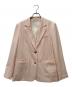 NOLLEY'S sophi（ノーリーズソフィー）の古着「ウォッシャブル梳毛合繊テーラードジャケット」｜ピンク