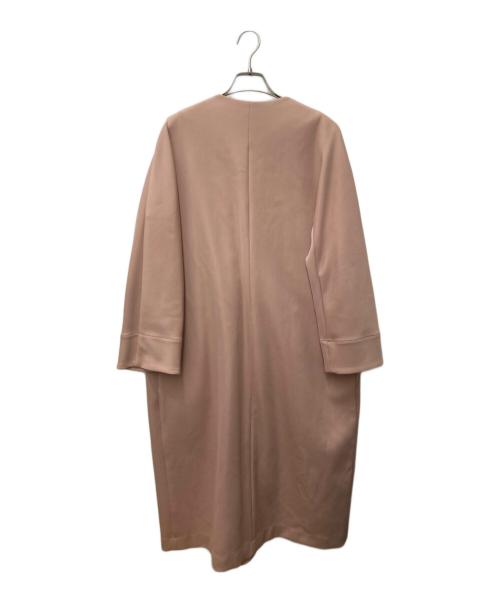 TOMORROW LAND（トゥモローランド）TOMORROW LAND (トゥモローランド) ノーカラーコート　11-08-94-08701 ピンク サイズ:36の古着・服飾アイテム