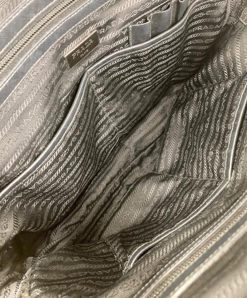 PRADA（プラダ）PRADA (プラダ) ブリーフケース ネイビーの古着・服飾アイテム