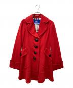 BLUE LABEL CRESTBRIDGEブルーレーベルクレストブリッジ）の古着「コート　FRF07-678-16」｜レッド