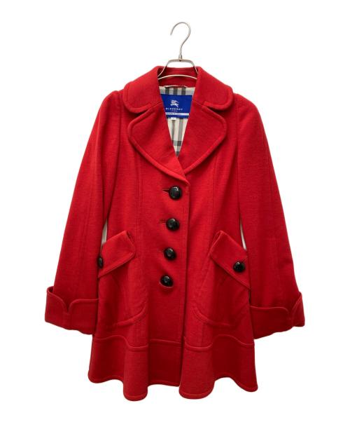 BLUE LABEL CRESTBRIDGE（ブルーレーベルクレストブリッジ）BLUE LABEL CRESTBRIDGE (ブルーレーベルクレストブリッジ) コート　FRF07-678-16 レッド サイズ:36の古着・服飾アイテム
