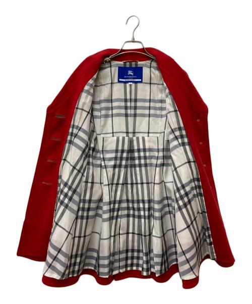 BLUE LABEL CRESTBRIDGE（ブルーレーベルクレストブリッジ）BLUE LABEL CRESTBRIDGE (ブルーレーベルクレストブリッジ) コート　FRF07-678-16 レッド サイズ:36の古着・服飾アイテム