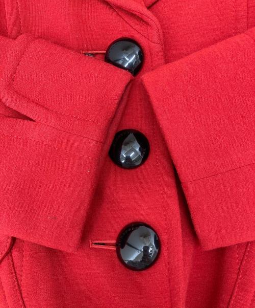 BLUE LABEL CRESTBRIDGE（ブルーレーベルクレストブリッジ）BLUE LABEL CRESTBRIDGE (ブルーレーベルクレストブリッジ) コート　FRF07-678-16 レッド サイズ:36の古着・服飾アイテム