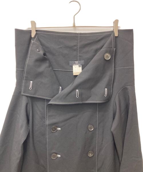 Y’s（ワイズ）Y’s (ワイズ) ウールギャバダブルコート　YU-J10-100 ブラック サイズ:2の古着・服飾アイテム