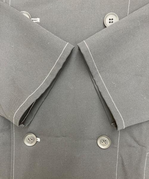 Y’s（ワイズ）Y’s (ワイズ) ウールギャバダブルコート　YU-J10-100 ブラック サイズ:2の古着・服飾アイテム