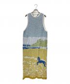 TANタン）の古着「DREAMY HORSE KNITTED DRESS　TN24SS023」｜BLUE MIX