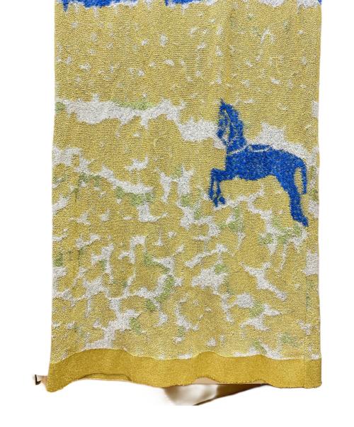 TAN（タン）TAN (タン) DREAMY HORSE KNITTED DRESS　TN24SS023 BLUE MIX サイズ:Fの古着・服飾アイテム