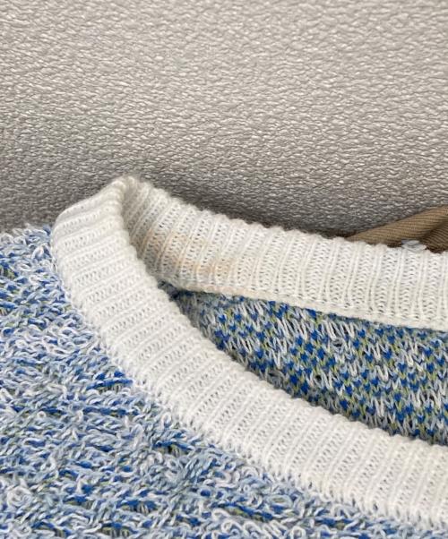 TAN（タン）TAN (タン) DREAMY HORSE KNITTED DRESS　TN24SS023 BLUE MIX サイズ:Fの古着・服飾アイテム