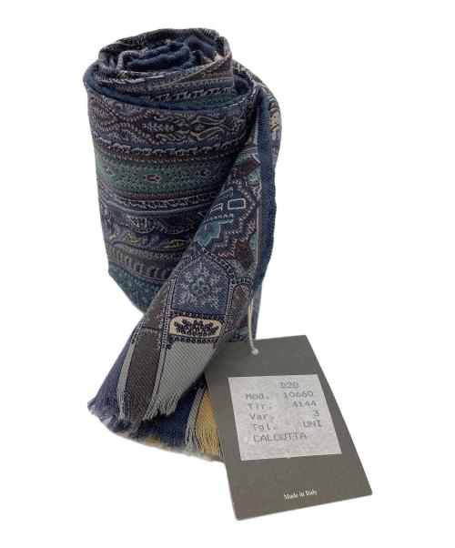 ETRO（エトロ）ETRO (エトロ) ペイズリーストール ブルーの古着・服飾アイテム