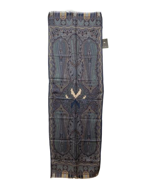 ETRO（エトロ）ETRO (エトロ) ペイズリーストール ブルーの古着・服飾アイテム