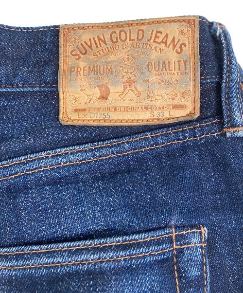 STUDIO D'ARTISAN（ステュディオダルチザン）STUDIO D'ARTISAN (ステュディオダルチザン) SUVIN GOLD JEANS D1755 インディゴ サイズ:33の古着・服飾アイテム