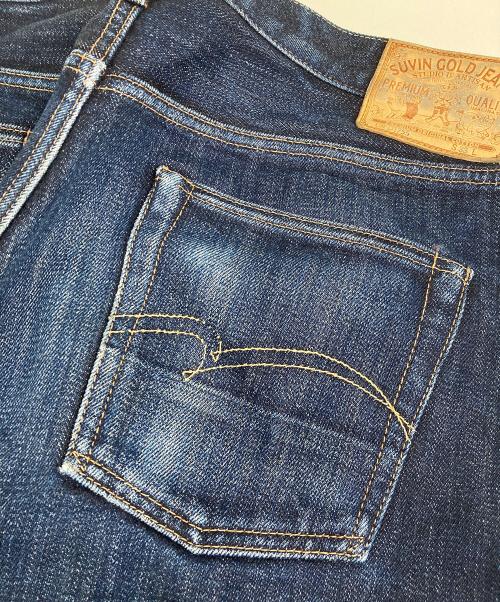 STUDIO D'ARTISAN（ステュディオダルチザン）STUDIO D'ARTISAN (ステュディオダルチザン) SUVIN GOLD JEANS D1755 インディゴ サイズ:33の古着・服飾アイテム