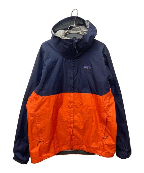 Patagonia（パタゴニア）Patagonia (パタゴニア) トレントシェルジャケット 83802 オレンジ×ネイビー サイズ:Lの古着・服飾アイテム