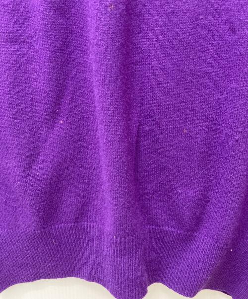 Christian Dior Sports（クリスチャン ディオールスポーツ）Christian Dior Sports (クリスチャン ディオールスポーツ) 刺繍ウールニット パープル サイズ:Mの古着・服飾アイテム