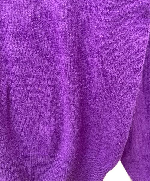 Christian Dior Sports（クリスチャン ディオールスポーツ）Christian Dior Sports (クリスチャン ディオールスポーツ) 刺繍ウールニット パープル サイズ:Mの古着・服飾アイテム