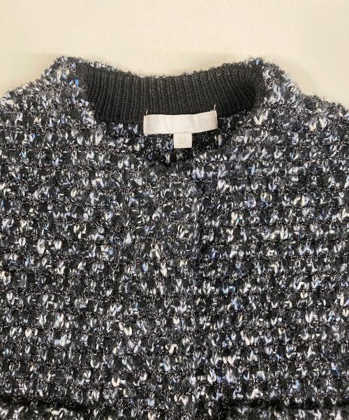 自由区（ジユウク）自由区 (ジユウク) ツイード調ニットジレ KRW7CS0056 グレー サイズ:32の古着・服飾アイテム